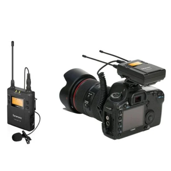 Saramonic Kit 1 Advanced Wireless UHF Lavalier System w/ Dual Receiver, Li-Ion Power, Hard Case & More